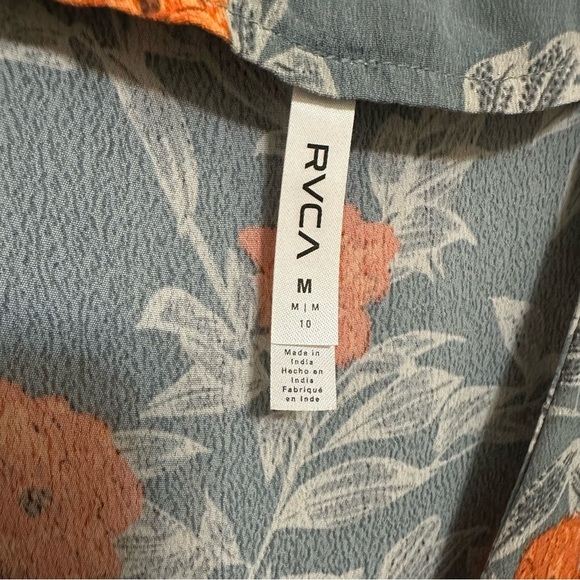 RVCA Blue and Orange Floral Dress - Picture 6 of 10